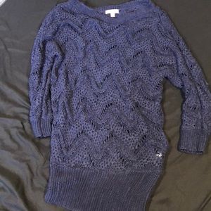 Blue knit tunic!